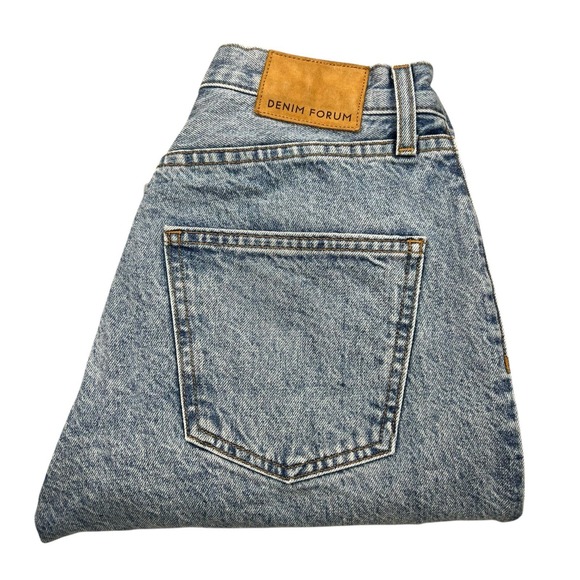 Denim Forum The Comfy Low Rise Loose Jeans Womens Size 26x30 Blue Vintage Wash - Picture 1 of 7